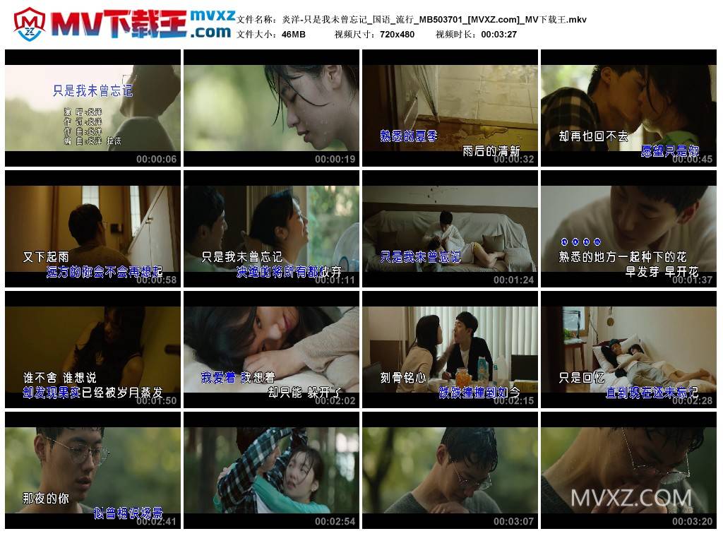 炎洋-只是我未曾忘记_国语_流行_MB503701